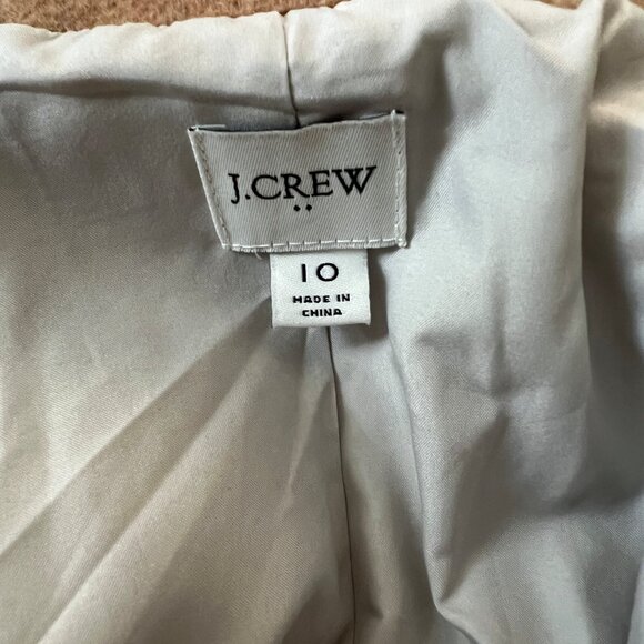 J CREW FACTORY COLOR BLOCK WOOL BLEND COAT SIZE 10 - Picture 4 of 9